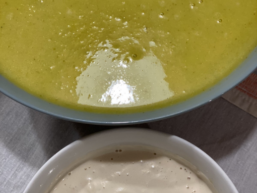 The creamiest, healthiest Vegan Cream of Broccoli Soup there ever was…comfort food in a bowl!